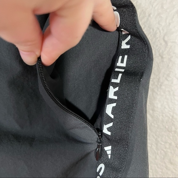 Adidas Karlie Kloss Running Shorts Black w/ White Accents Sz S - Picture 3 of 9